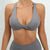 Sexy Sports Bra Women Seamless Halter Neck Strap Bra Open Back Yoga Top Bra Medium Support Gym Crop Top Mujer Underwear Girl