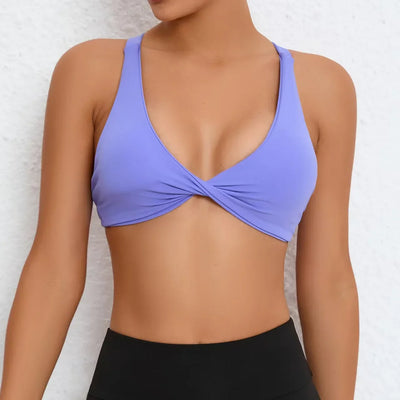 Sexy Sports Bra Women Seamless Halter Neck Strap Bra Open Back Yoga Top Bra Medium Support Gym Crop Top Mujer Underwear Girl