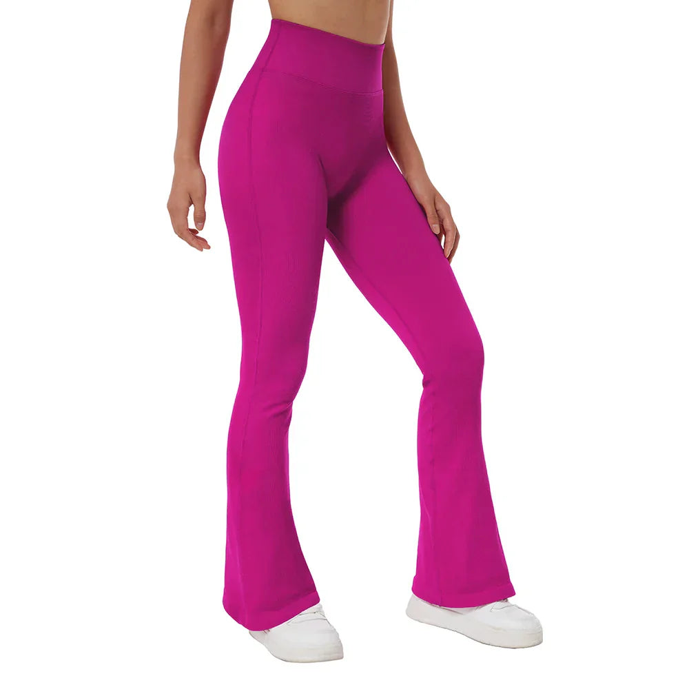 Yoga Leggings for Fitness  Women Casual Flare Pants High Waist Sports Workout Yoga Pants Gym Tights Flare Leggings Female