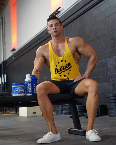 Men's Muscle Fitness Vest Breathable Quick-Dry Gym Workout Tank Top for Summer Running Bodybuilding Trendy Casual Sportswear