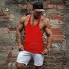 Gym Tank Top Men Bodybuilding Clothing Blank shirt Fitness Singlets Sleeveless Tanktops Cotton Muscle Stringer Vest Man