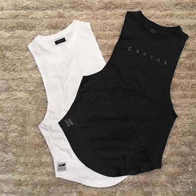 Bodybuilding Sport Tank Tops Men Gym Fitness Workout Sleeveless Shirt Male Stringer Singlet Summer Casual Loose Undershirt Vest