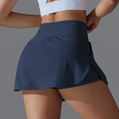 Women Gym Running Shorts Double Deck Quick Dry Gym Sport Shorts Fitness Jogging Workout Shorts With Pocket Sports Tight Short