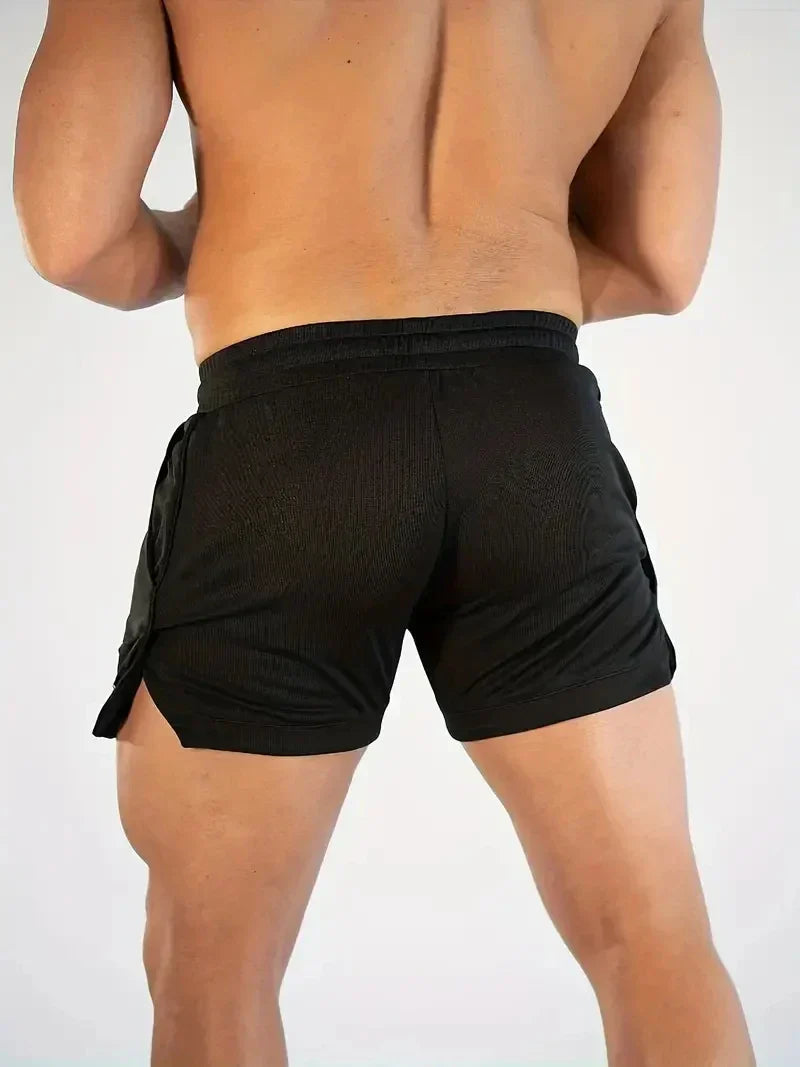 Gym Shorts Men Running Shorts Sport Homme Breathable Soft Tennis Workout Sportswear Mesh Short Pants Male Yoga Basketball