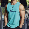 Men's Summer Gym Sleeveless T-Shirt Sports Workout Gear Quick Dry Bodybuilding Loose Fit Tank Top Fashionable Basketball Vest