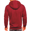Men's hooded jacket Casual long-sleeved hoodie Zipper Gym sports hoodie Spring and Autumn