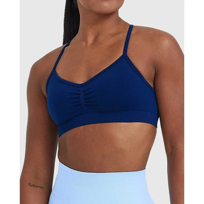 Womens Sports Bra Open Back Workout Yoga Top Workout Bras Yoga Bras Halter Top for Yoga Gym Workout Fitness