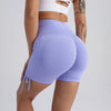 Women Sports Shorts Yoga Pant Drawstring High Waist Push Up Leggings Scrunch Shorts Sport Fitness Workout Butt Lifting Gym Short