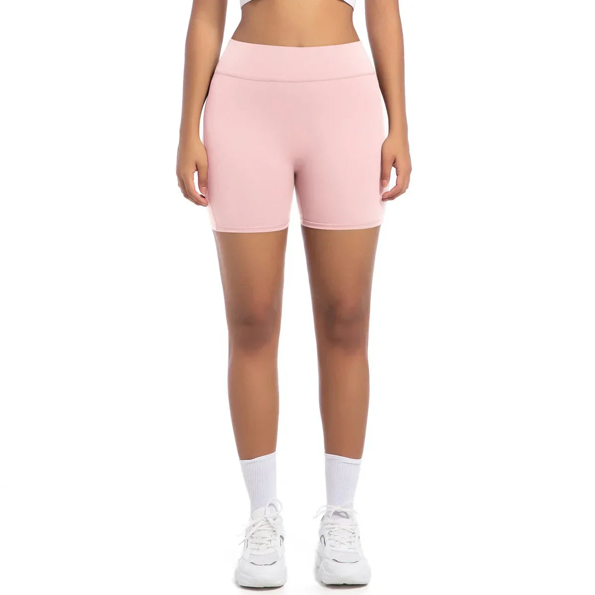 Womens Workout Shorts with Pockets Scrunch Butt Gym Biker Shorts High Waisted Booty Cargo Pants Yoga Running Leggings Activewear
