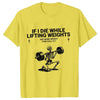 Gym Workout T-shirts for Men Clothing Funny Weightlifting Tshirts Short Sleeve Tops Clothes Fitness Exercise Tee Shirts Homme