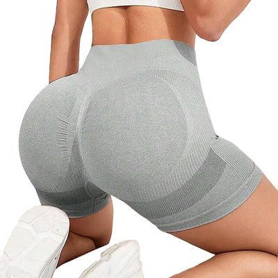 Yoga Shorts Women High Waist Push Up Sport Shorts Slim Workout Shorts with Side Drawstrings for Fitness Gym Training Cycling