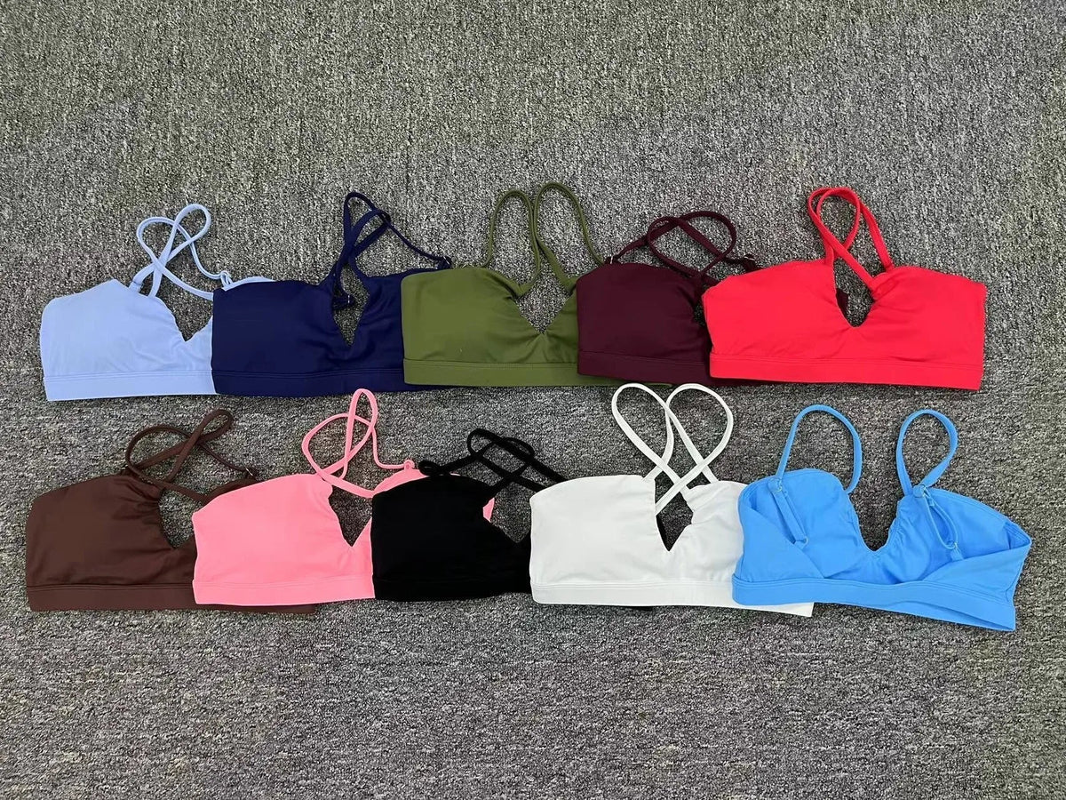 Women Sports Bra Push Up Top Sexy Sport Bra Yoga Gym Workout Crop Top Brassiere Fitness Top Sport Breathable Beauty Back Bras