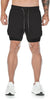 2025New Men Running Shorts Gym Sports Shorts 2 In 1 Quick Dry Workout Training Gym Fitness Jogging Short Pants Summer Men Shorts