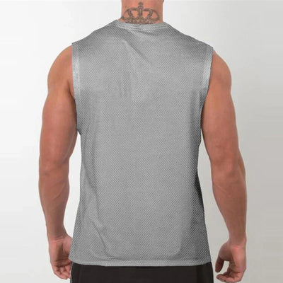 Mens Gym Tank Tops Animal Print Mesh Bodybuilding Clothing Fitness Sleeveless Shirt Quick Dry Basketball Jerseys Sports Vest