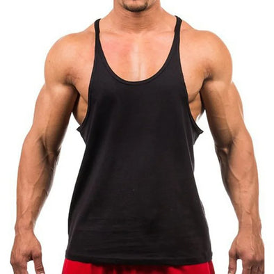New Style Jogger Gym Singlet Training Bodybuilding Tank Top Vest Shirt Sleeveless Fitness Cotton Shirt For Men