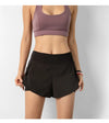 Sport Shorts Women Sportswear Double-deck Running Shorts Yoga Bottoms Summer Gym Fitness Training Jogging Short Pants