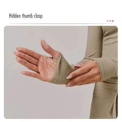 Women Sports Zipper Jacket Yoga Long Sleeved Shirts Summer Sun Protection Clothing Fitness Running Gym Tops UV Resistant Coat