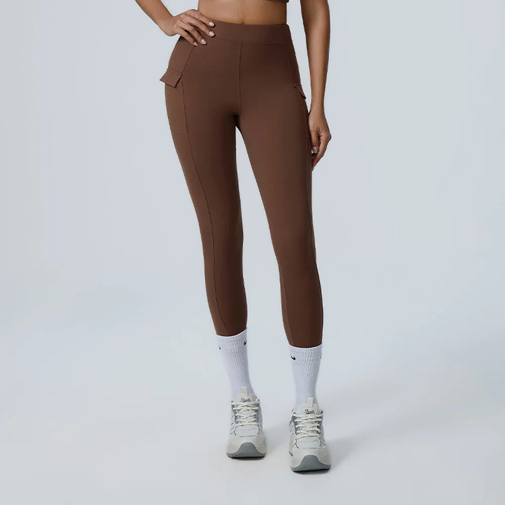 Sports Leggings For Women High Waist impact Leggings Workout Fitness Tights Athletic Wear Yoga Pants With Pocket Gym Clothing