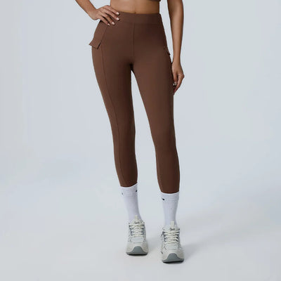 Sports Leggings For Women High Waist impact Leggings Workout Fitness Tights Athletic Wear Yoga Pants With Pocket Gym Clothing