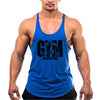 Gym Bodybuilding Tank Tops Fashion Y-back Suspenders Vests Cotton Breathable Sleeveless Singlets Mens Fitness Muscle Sport Shirt