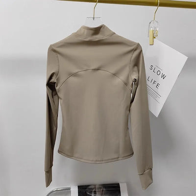 Women's Sports jackets Quick-drying Running Training Coat Fitness Top Gym Jacket Long Sleeve Sports Jacket Workout Sweatshirt