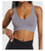 Sports Bra  Seamless Halter Neck Strap Bra Open Back Fitness Yoga Top Bras Support Women Workout Gym Crop Top