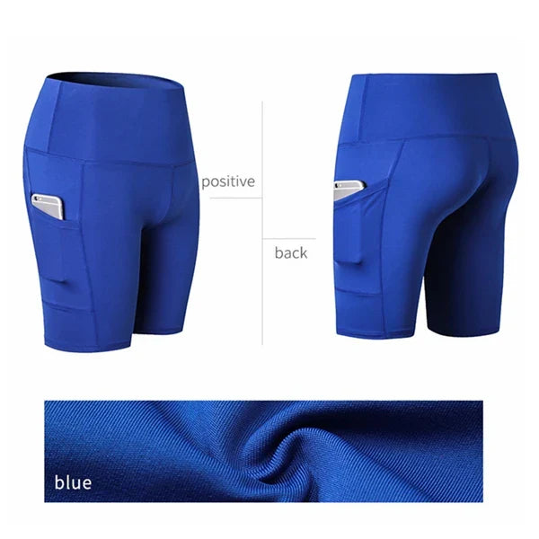 Women Yoga Shorts High Waist Workout Gym Shorts Fitness Yoga Lift Butt Fitness yoga leggings Running Cycling Short Pants