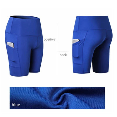 Women Yoga Shorts High Waist Workout Gym Shorts Fitness Yoga Lift Butt Fitness yoga leggings Running Cycling Short Pants