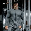 Men's Compression Jacket cardigan zipper Shirts Light Weight Slim Fit Long Sleeve Workout T-Shirts gym elasticity coat men tops
