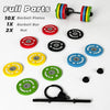 2025 New Barbell Keychain DlY Silicone Dumbbell Keychain Gym Gifts for Gym Lovers Fitness Trainer Gift Backpack Car Key Pendant