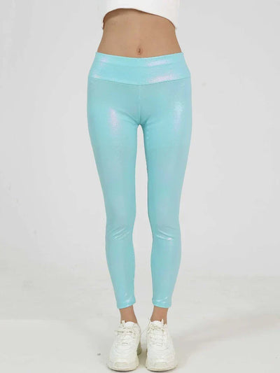 Women's Leggings Bright Leather Gym Sports Tights Sexy Yoga Pants High Waist Push Up Fitness Workout Female Leggings Sportswear