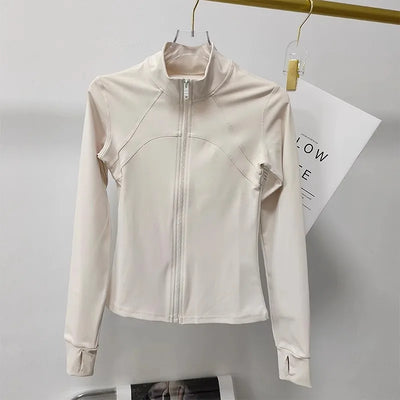Women's Sports jackets Quick-drying Running Training Coat Fitness Top Gym Jacket Long Sleeve Sports Jacket Workout Sweatshirt