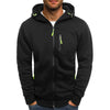 Men's hooded jacket Casual long-sleeved hoodie Zipper Gym sports hoodie Spring and Autumn