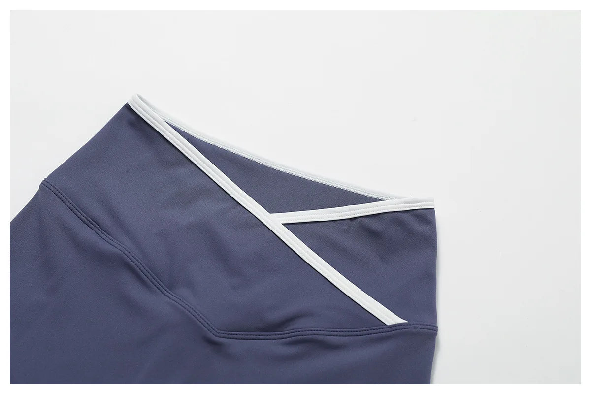 Yoga Shorts Women Fitness Shorts V-shaped Waist Running Cycling Shorts Breathable Sports Leggings High Waist Workout Gym Shorts
