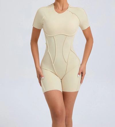 Short Jumpsuit Gym Clothes For Women Sportswear Fitness Overalls Backless Scrunch Booty Yoga Suit Sports Set Outfit