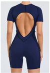 Short Jumpsuit Gym Clothes For Women Sportswear Fitness Overalls Backless Scrunch Booty Yoga Suit Sports Set Outfit