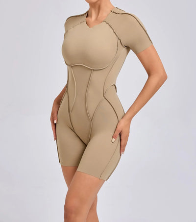 Short Jumpsuit Gym Clothes For Women Sportswear Fitness Overalls Backless Scrunch Booty Yoga Suit Sports Set Outfit