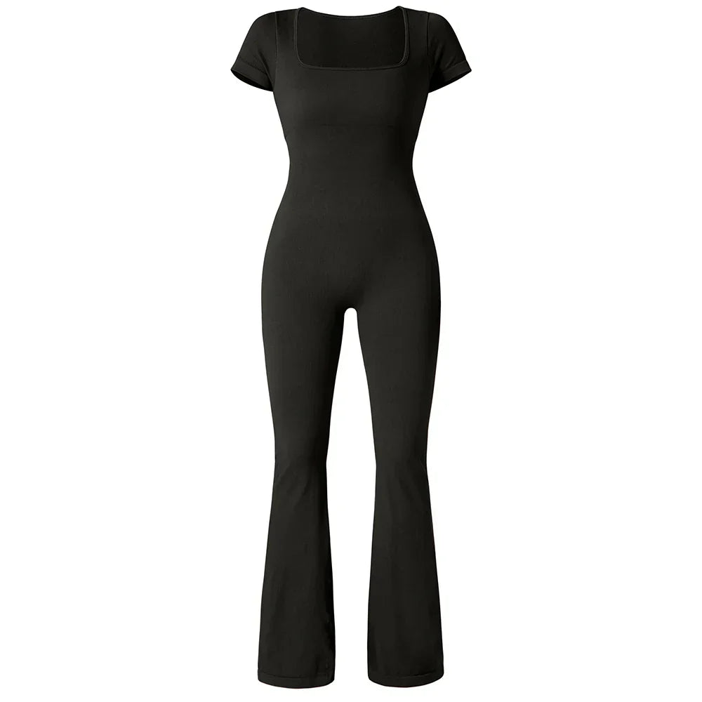 Gym Fitness Overalls Woman Sportswear Push Up Sporty  2024 Sport Sets Women Outfit Yoga Clothes Black Rompers Jumpsuits Women