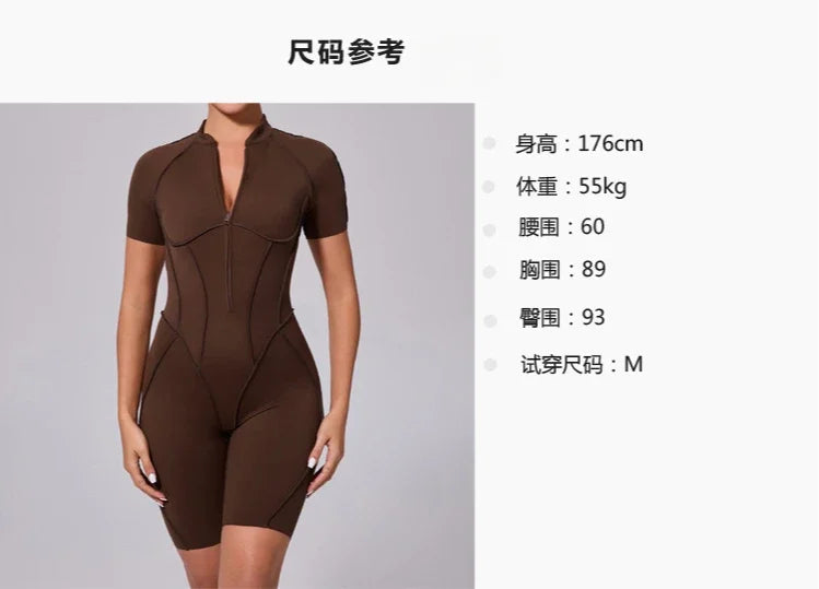 Women‘s Sports Jumpsuits Sets Fitness Combination impact bodysuit Shorts Outdoors Gym Workout Sexy Sports Jumpsuit kit Clothes