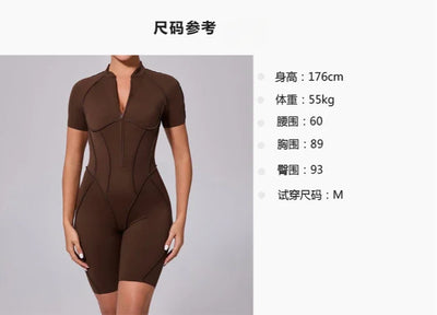Women‘s Sports Jumpsuits Sets Fitness Combination impact bodysuit Shorts Outdoors Gym Workout Sexy Sports Jumpsuit kit Clothes