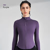Women's Sports Fitness Long Sleeve Jacket New Yoga Clothing Tops Gym Tight Training Clothing Quick Dry Running Jacket