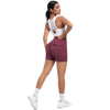 Womens Workout Shorts with Pockets Scrunch Butt Gym Biker Shorts High Waisted Booty Cargo Pants Yoga Running Leggings Activewear