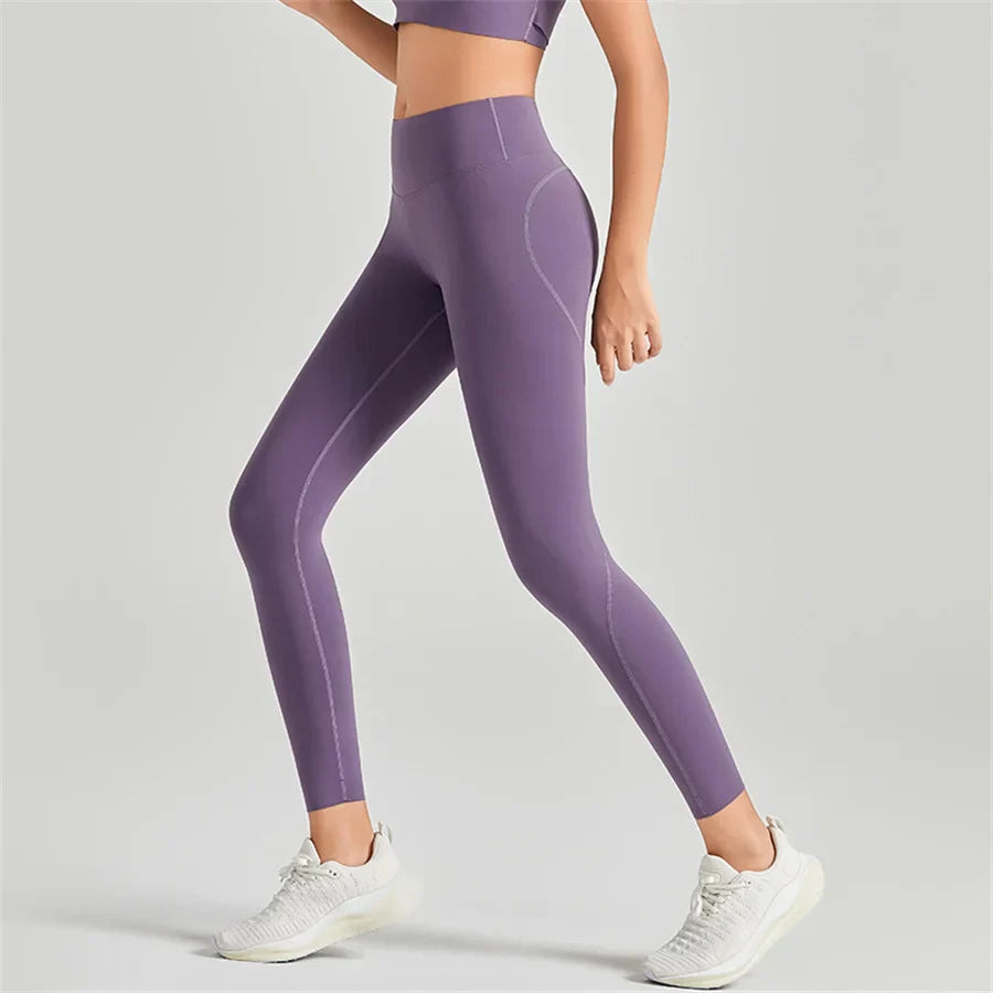 Summer Yoga Leggings For Women High Waist Breathable Quick Drying Pilates Running Jogging Fitness Girls Long Pants Gym Workout