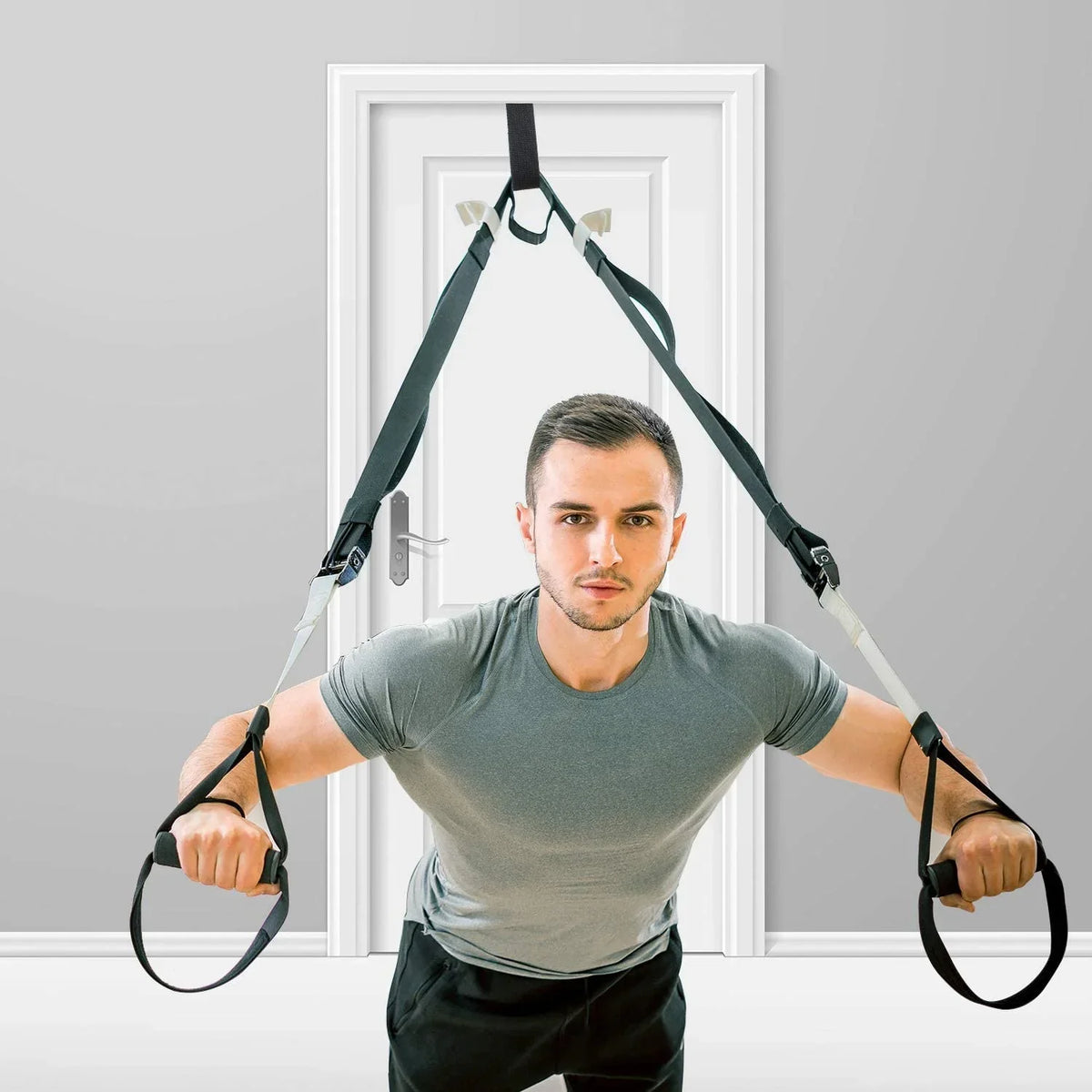 YHOLI-Resistance Bands Door Anchor Gym Fitness Door Attachment For Home Gym Fitness Yoga Dance Training