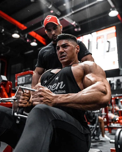 Men's Muscle Fitness Vest Breathable Quick-Dry Gym Workout Tank Top for Summer Running Bodybuilding Trendy Casual Sportswear
