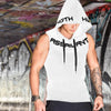 Men Tank Tops Gym Clothing Fitness Sleeveless hoodies Vests Cotton Singlets Men Joggers vest Bodybuilding casual Clothing