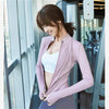 Women Long Sleeve Sport Jacket Spring Summer Gym Workout Coat Yoga Running Sports Cycling Top Casual Zipper Outfit Clothes Chic