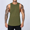 Men's Gym Clothing Summer Fitness Cotton Tank Top Men Jogging Bodybuilding Sleeveless Shirt Breathable O-Neck Casual Muscle Vest