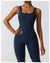 Women Gym Set Training Yoga Suit Sportswear Sports Jumpsuit Fitness Rompers Stretch Female High Waist  Seamless Flare Pants
