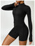 Women's Outdoor Running Fitness Jacket T-shirt Stand Collar Long Sleeve Zipper Yoga Shirts Solid Gym Push Up Workout Tops New